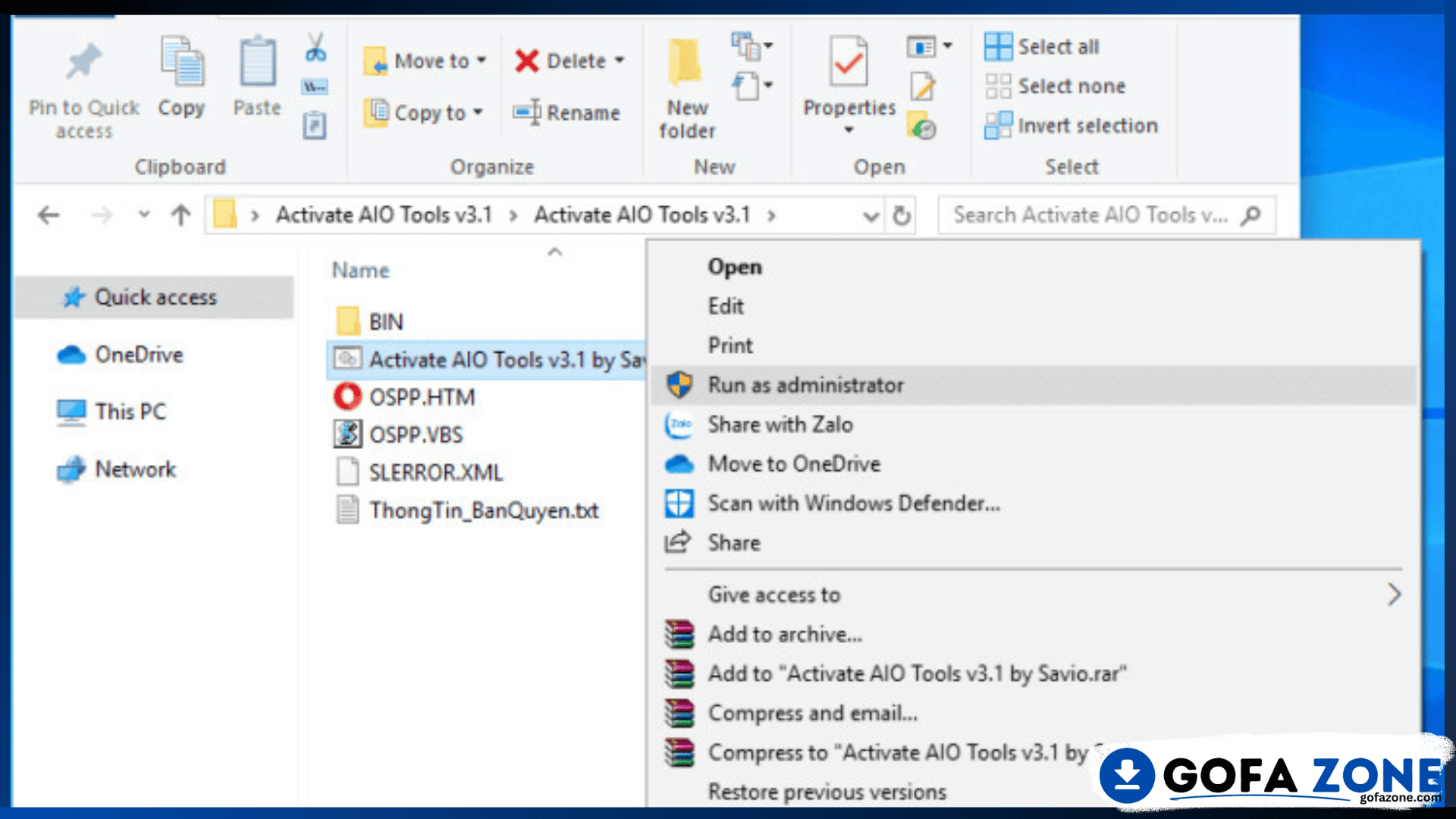 Activate AIO Tools