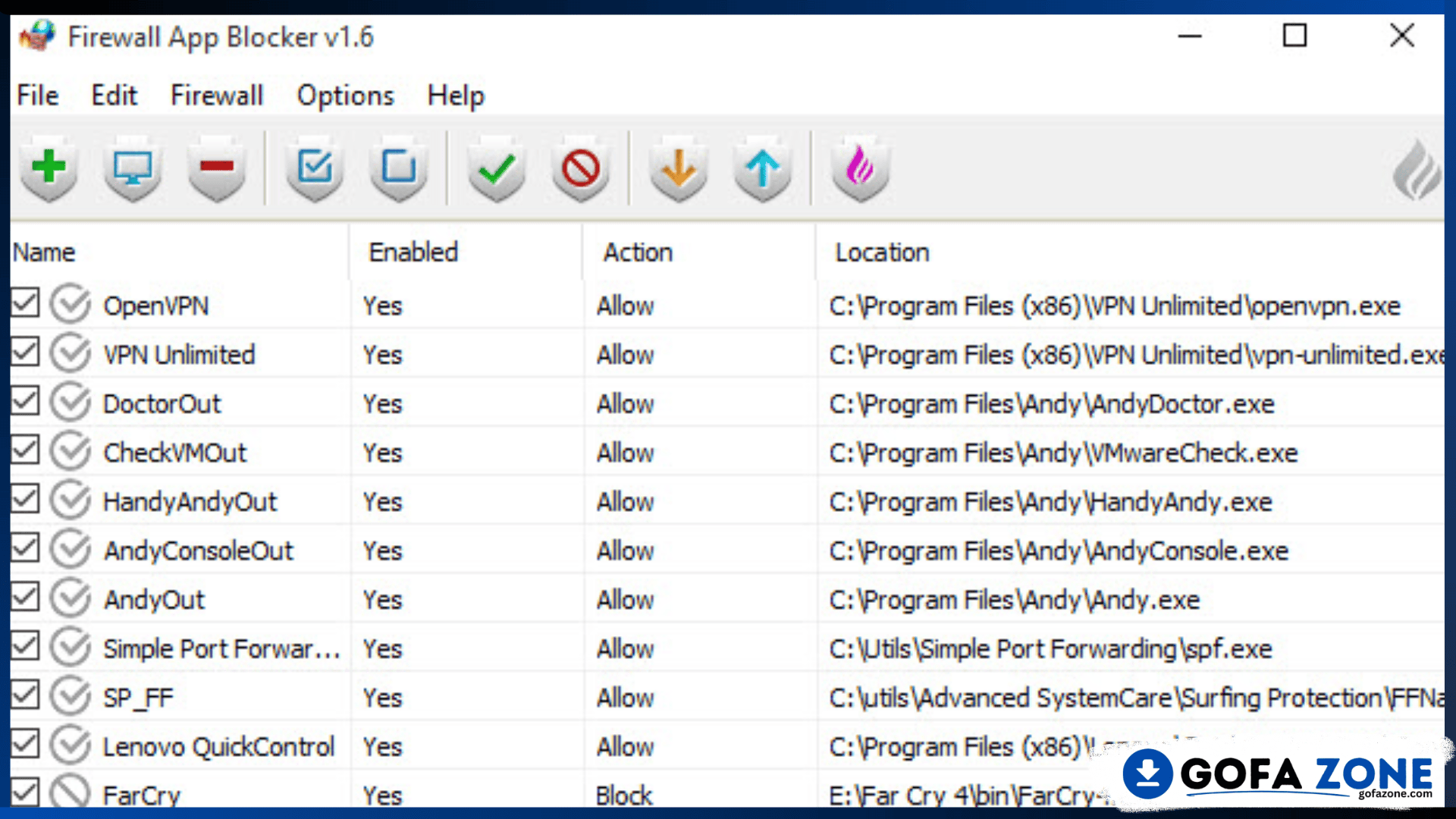 Firewall App Blocker